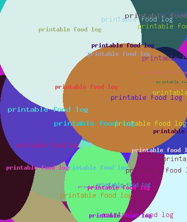 Printable food log